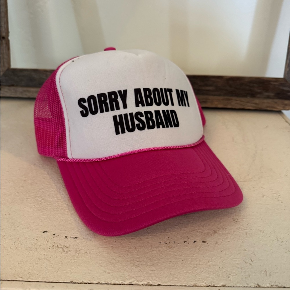 OTTO Pink and White Trucker Hat
